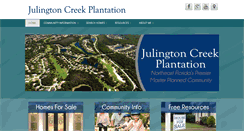 Desktop Screenshot of julingtoncreekhomes.com